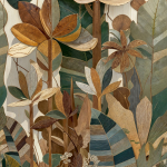 79224-8 Панно AS Creation 159*280, Ботаника маркетри 79224-8 Панно AS Creation 159*280, Ботаника маркетри