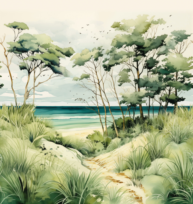 78123-1 Панно AS Creation 265*280, Прибрежная гарига