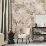 79248-4 Панно AS Creation 159*280, Ветвь бежево-розовая