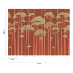 79222-8 Панно AS Creation 371*280, Лесной ритм на красном 79222-8 Панно AS Creation 371*280, Лесной ритм на красном