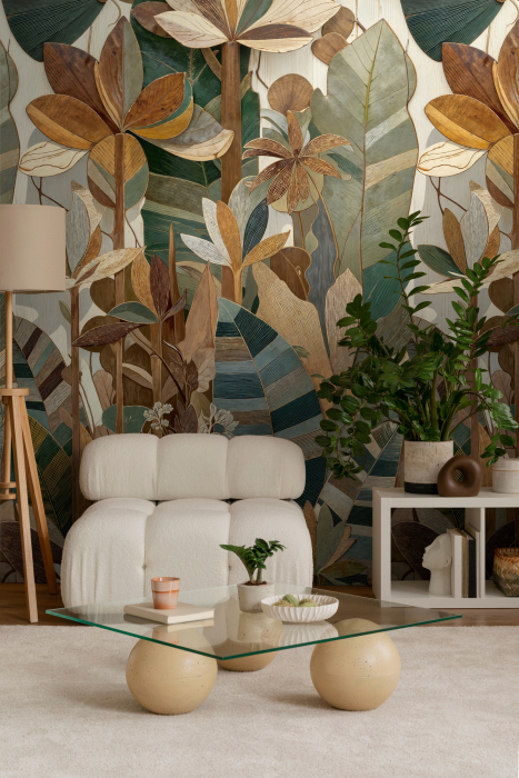 79224-8 Панно AS Creation 159*280, Ботаника маркетри